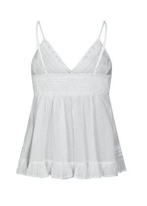 Elvena s voile top Hvid Neo Noir 
